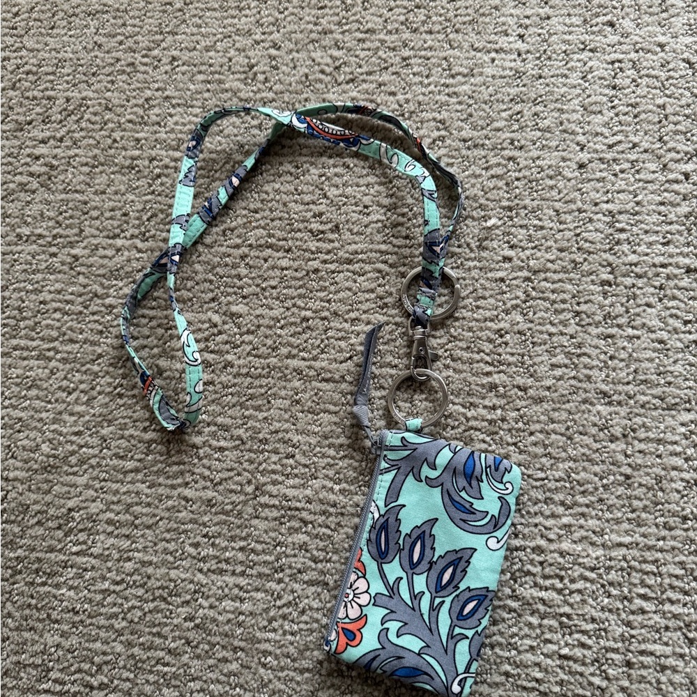 Vera Bradley Teal Lanyard